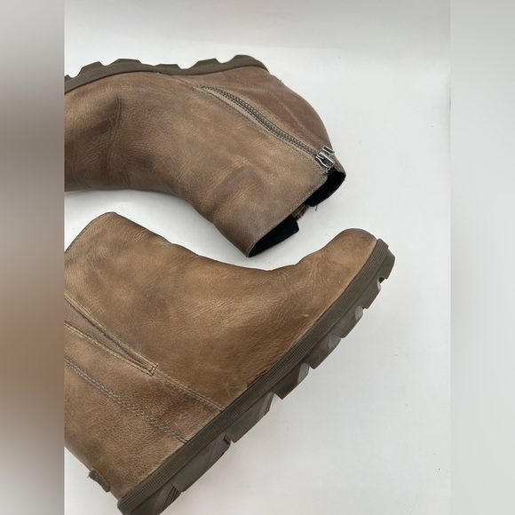 Sorel Boots Womens 9 Joan of Arctic II Wedge Waterproof Brown Leather Booties - Picture 6 of 11